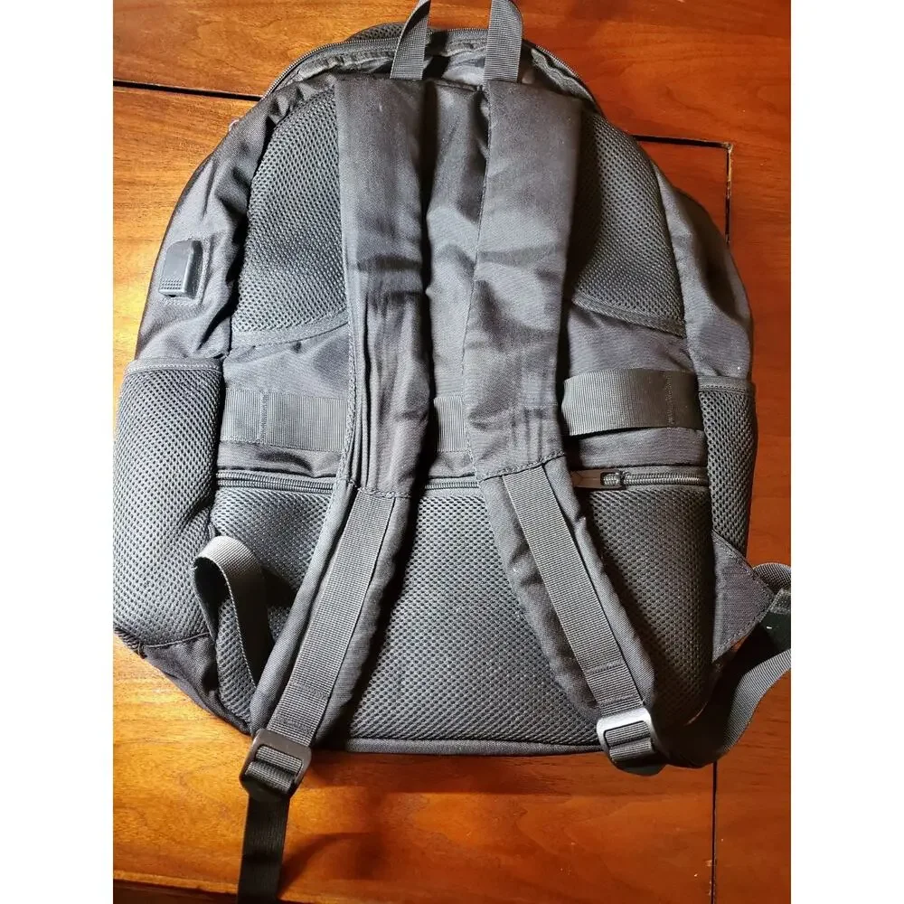 Yamtion Backpack Black Travel Laptop Bag Men Unisex School College Bookbag Used